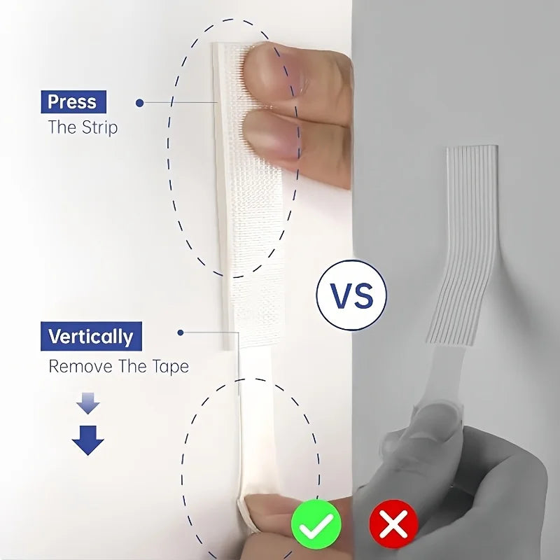12/68pcs Heavy Duty No Damage Picture Hanging Strips,Removable Adhesive Hook for Wall,Tool-Free No Nails,Renters Home Decoration Oasis Select