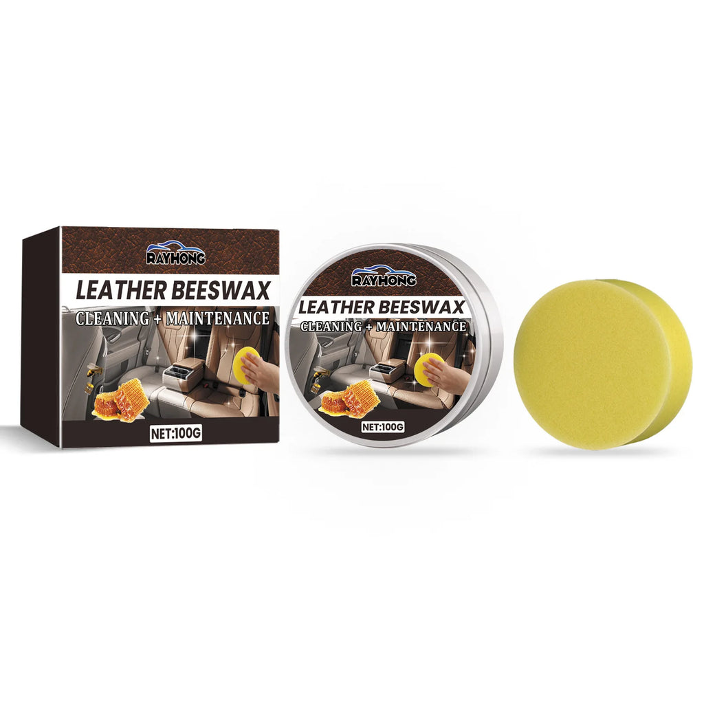 Rayhong Automobile Leather Care Cream Seat Sofa Damage Leather Maintenance vehicle Clean renovation Multifunctional Repair Cream Oasis Select 100g boxed