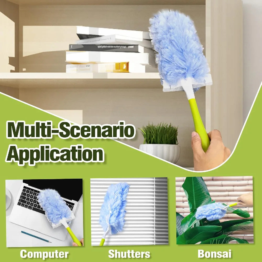 Swiffer Duster Refills 10-Pack, Compatible with Swiffer 360 Duster Handle, Unscented Feather Dusting Refills for Multisurface Cl Oasis Select
