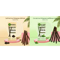 1-4pcs Natural Catnip Pet Cat Molar Toothpaste Stick Cat Snacks Sticks Pet Cleaning Teeth Cat Toys Silver Vine Pet Toy Oasis Select Catnip-Silvervine fr