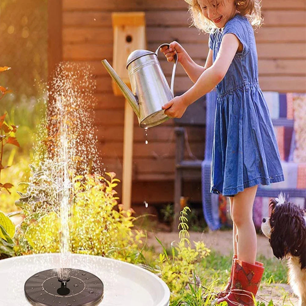 Outdoor Floating Solar Fountain Garden Lawn Water Pump Kits with 6 Spray Heads Brushless Motor Soalr Fountain Pump Oasis Select