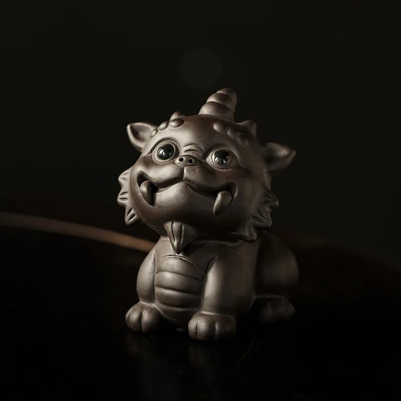 Lucky Purple Clay Cute Pixiu Tea Pet Ornament Premium Nurturable