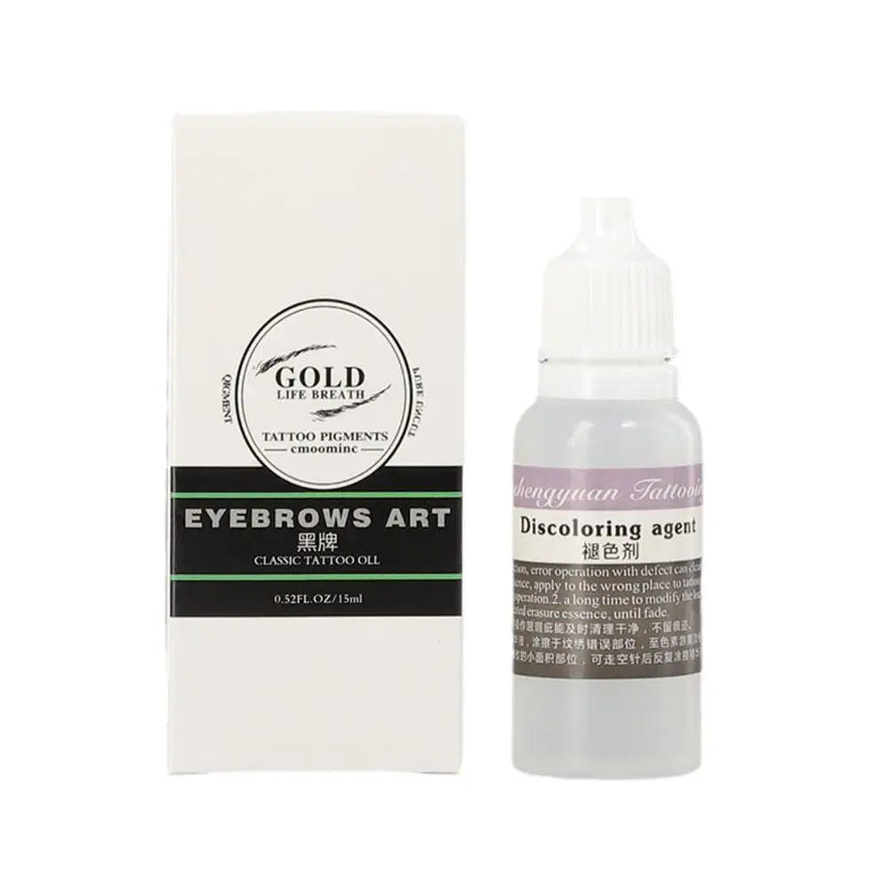 Painless Tattoo Remover & Fading Agent, Tattoo Removal Oil to Effectively & Gradually Fade Tattoos,Eyebrow Color Remover Agent Oasis Select 15ml