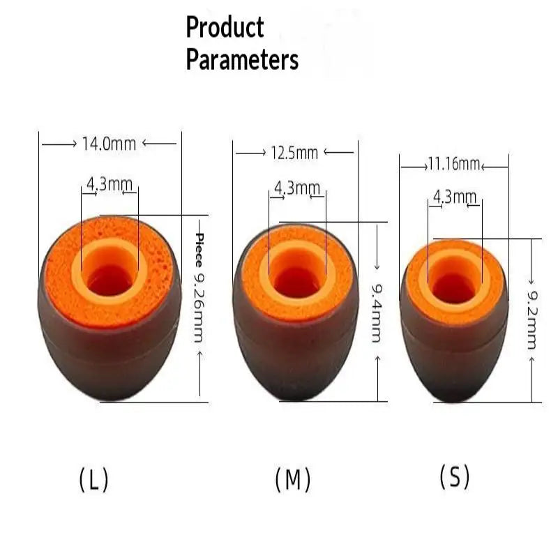 2PCS Memory Foam Earphones Silicone Case In-Ear Covers Earbud Tips Ear Caps Eartips Pads Cushion For Headphone Accessories Oasis Select