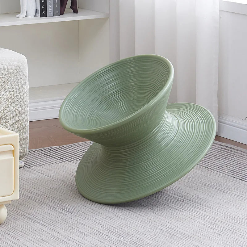 Nordic ins Internet celebrity creative gyro chair shopping mall leisure seat amusement park 360 degree rotating tumbler stool Oasis Select green