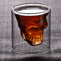 Skull Creative Glass Bar Clear Insulated Glass Skull Whiskey Liquor Beer Glass Shaped Glass Oasis Select A 75ml