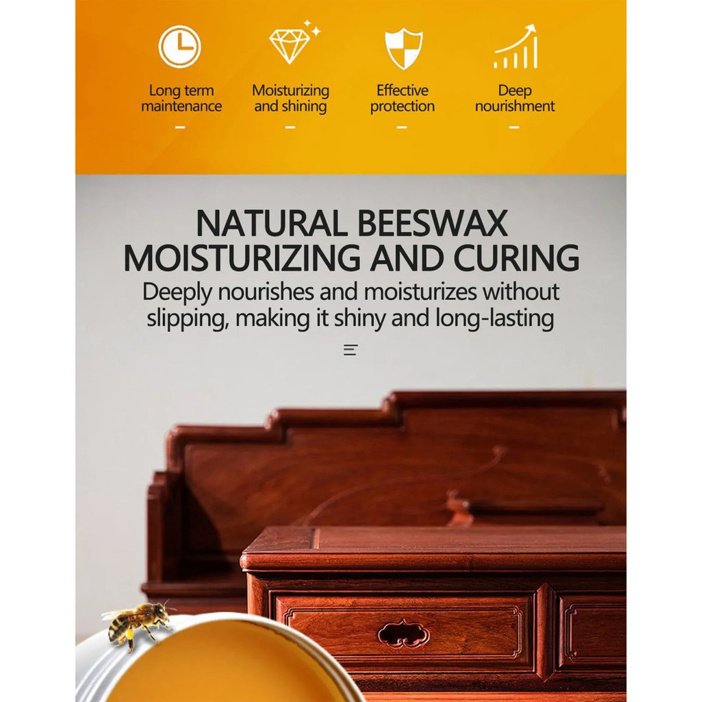 Furniture Polishing Beeswax Natural Wood Seasoning Beeswax Polishing Beewax Waterproof Wood Wax Polish Wooden Floor Care Bee Wax Oasis Select