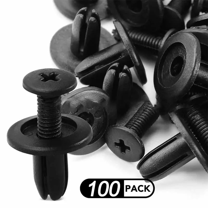 Car Buckle 8mm Hole Plastic Rivets Fixed Buckle Fastener Expansion Screw Auto Vehicle Door Trim Panel Retainer Fastener Clips Oasis Select
