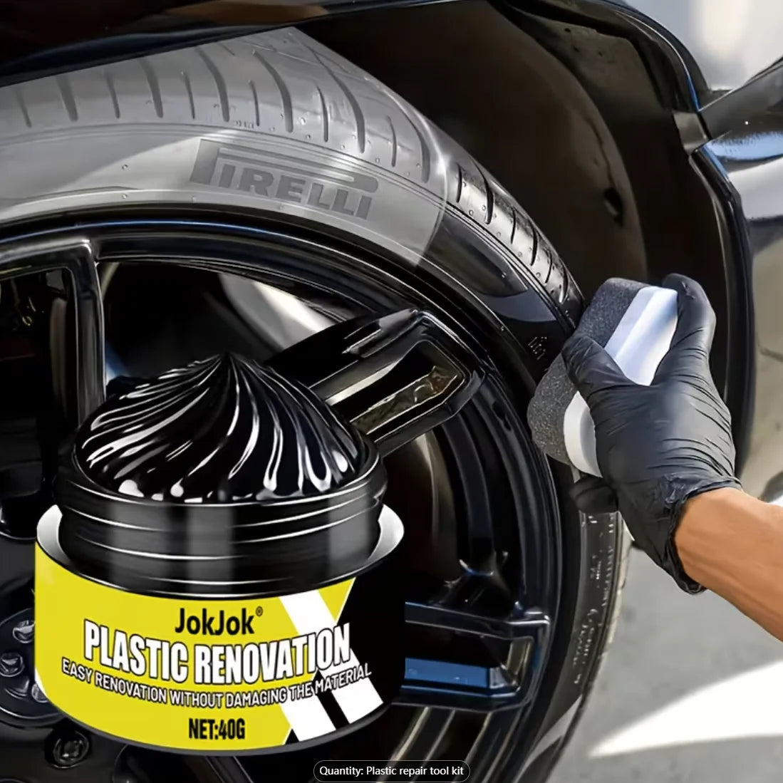 Plastic Refurbishing Paste – Tyres, Bumpers & Dashboard Car Plastic Restorer Oasis Select