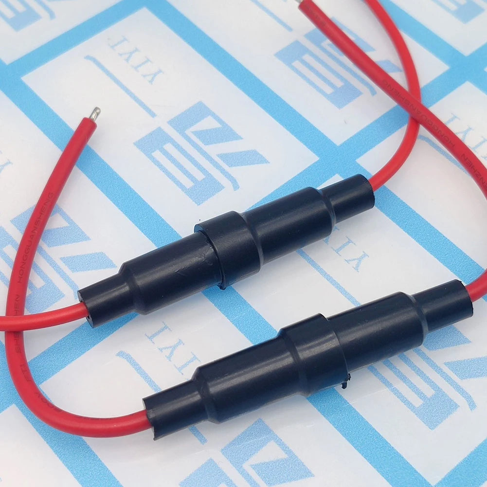 10-Pack 22AWG Glass Tube Fuse Holder 5x20mm & 6x30mm Screw Glass Fuse Holder Oasis Select 5x20mm United States