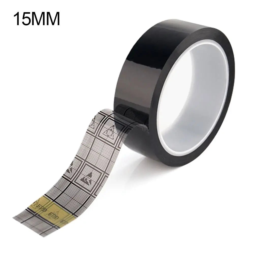 Black Film Waterproof Hardware Anti Static High Viscosity Tape Grid Anti-Static Tapes ESD Tape Oasis Select 15MM