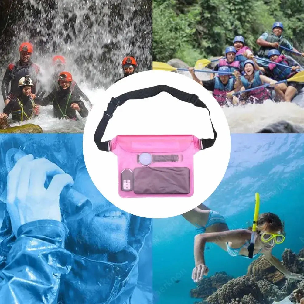 Waterproof Swimming Bag Sealing Drift Diving Waist Pack Skiing Underwater Phone Case Cover Dry Shoulder Bag For Beach Boat Sport Oasis Select
