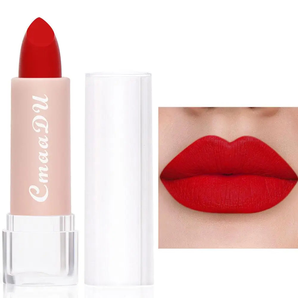 CmaaDu 15-Shade Matte Velvet Lipstick – Waterproof & Long Lasting Matte Velvet Lipstick Oasis Select