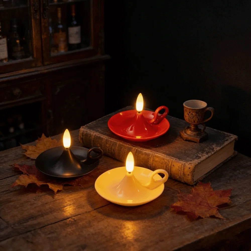 LED Electronic Diya Candle Lamps – Festival Set of 4 | Flameless