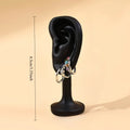 EarShaped Jewelry Display Stand Home Desktop Ornament Earring Storage Rack Minimalist Earring Holder for Photography Retail Gift Oasis Select Ear hooks are black.