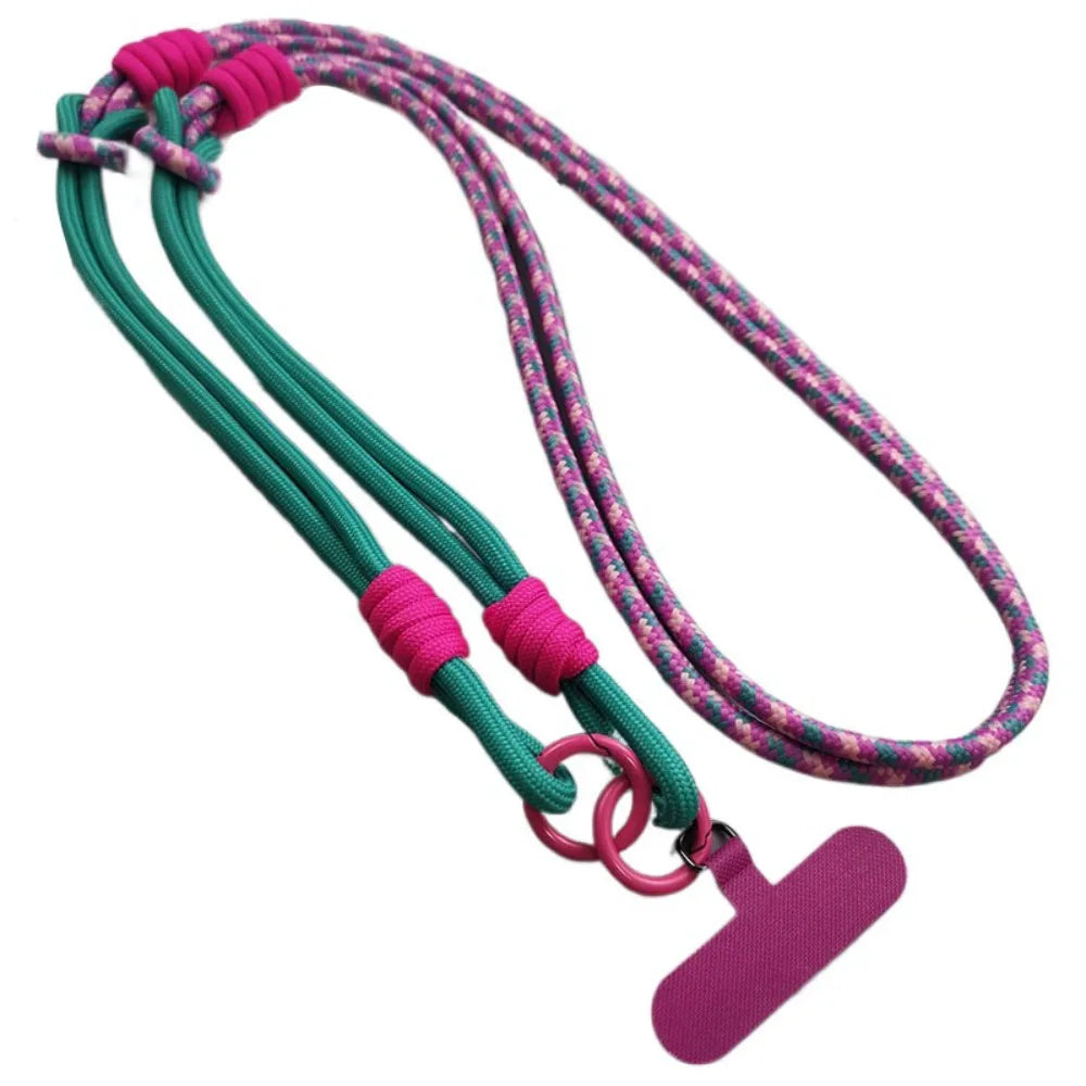 Anti Winding Mobile Phone Lanyard Neck Hanging Detachable Crossbody Phone Strap Bold Anti-Lost Mobile Phone Rope Chain Oasis Select Style 1
