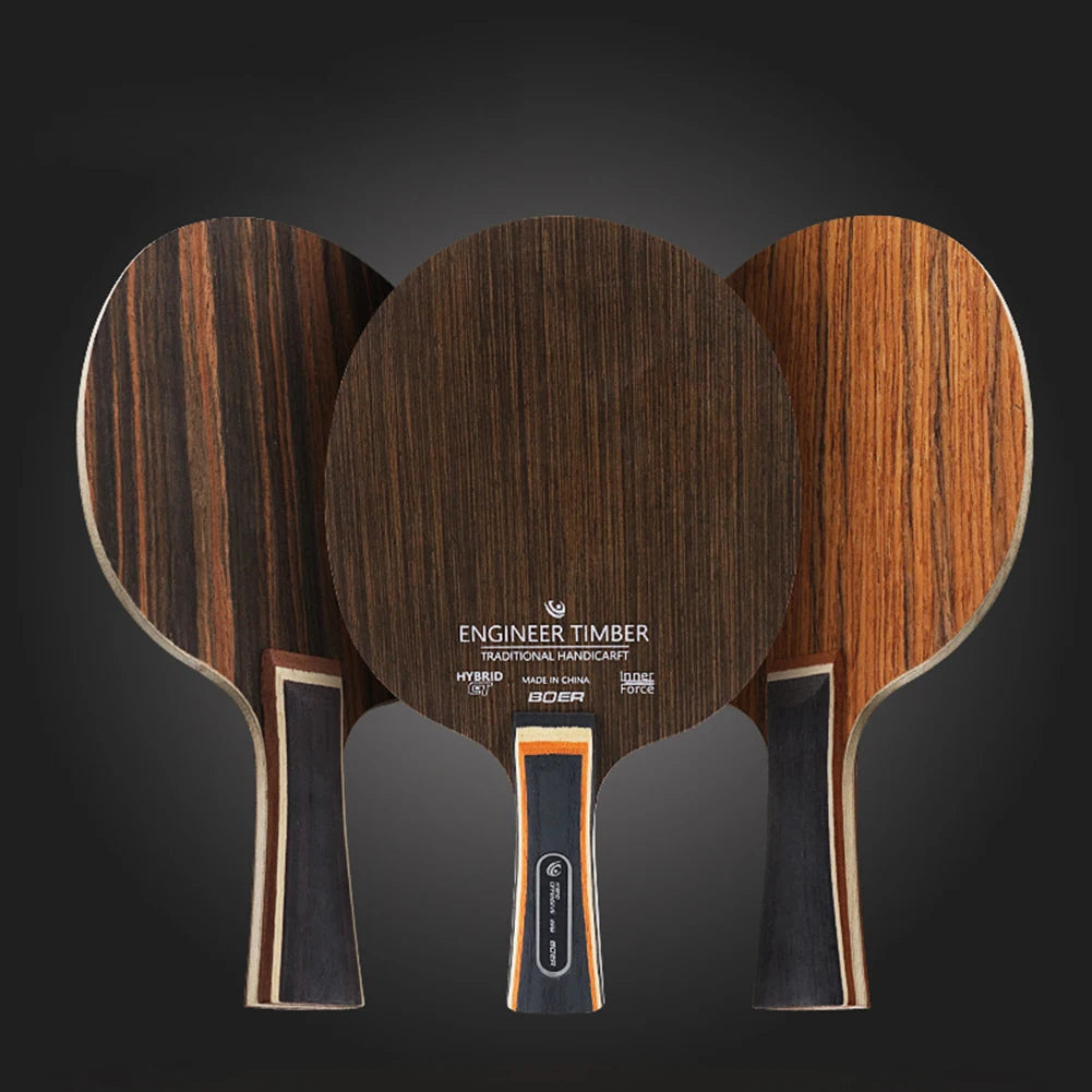 1PC Table Tennis Blade Ebony Dalbergia Pingpong Racket Bottom Plate 5-Ply 6.2mm Ping Pong Paddle Board Bat Racquet Long Handles Oasis Select
