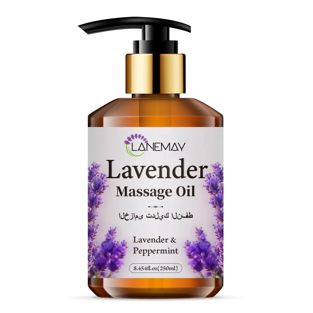 2-Pack Lavender & Peppermint Massage Oil 500ml – All Skin Types