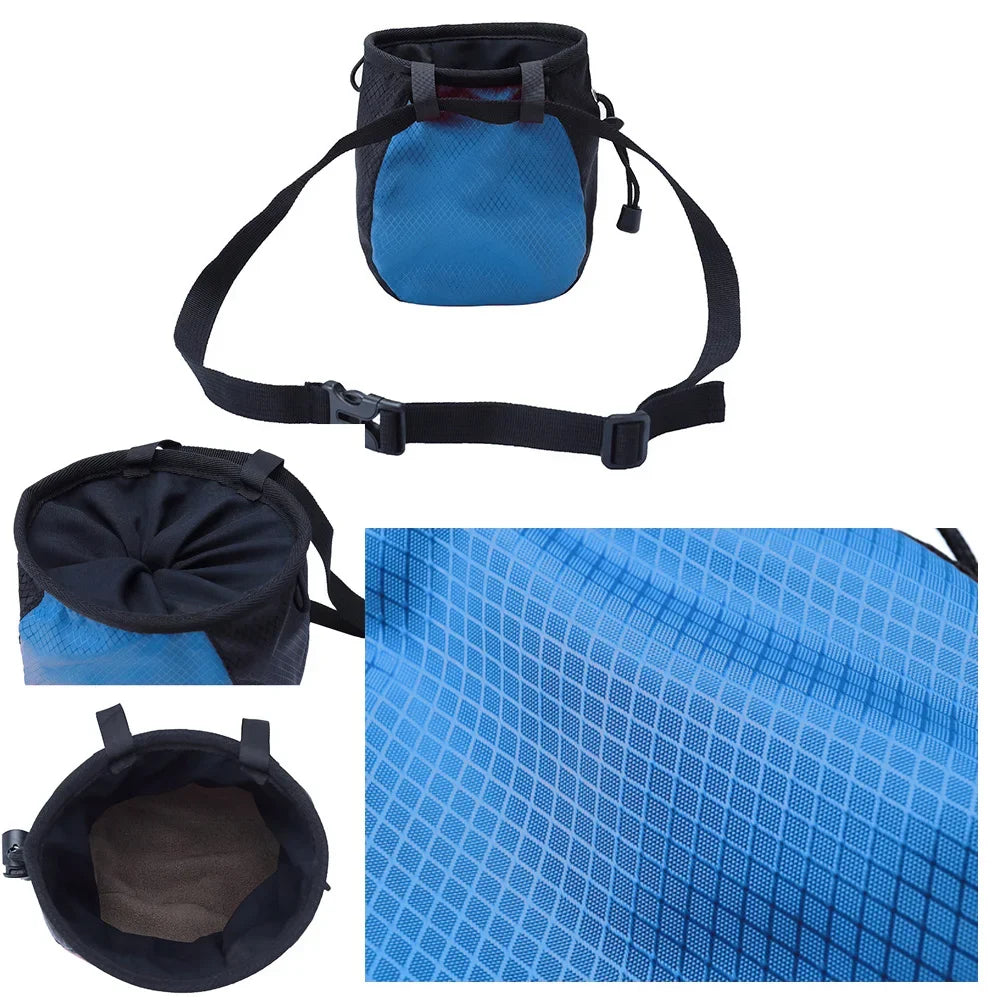 Printing Climbing Gym Magnesium Powder Storage Adjustable Waist Belt Nonslip Chalk Bag Bouldering Weightlifting Pouch Oasis Select