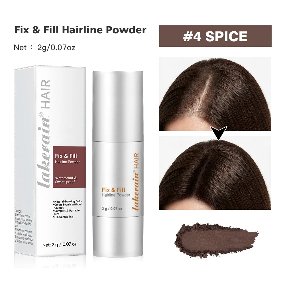 Waterproof Hairline & Root Concealer Pen – Instant Grey Coverage with Easy Blend Powder Stick for Normal Hair Oasis Select 4SPICE