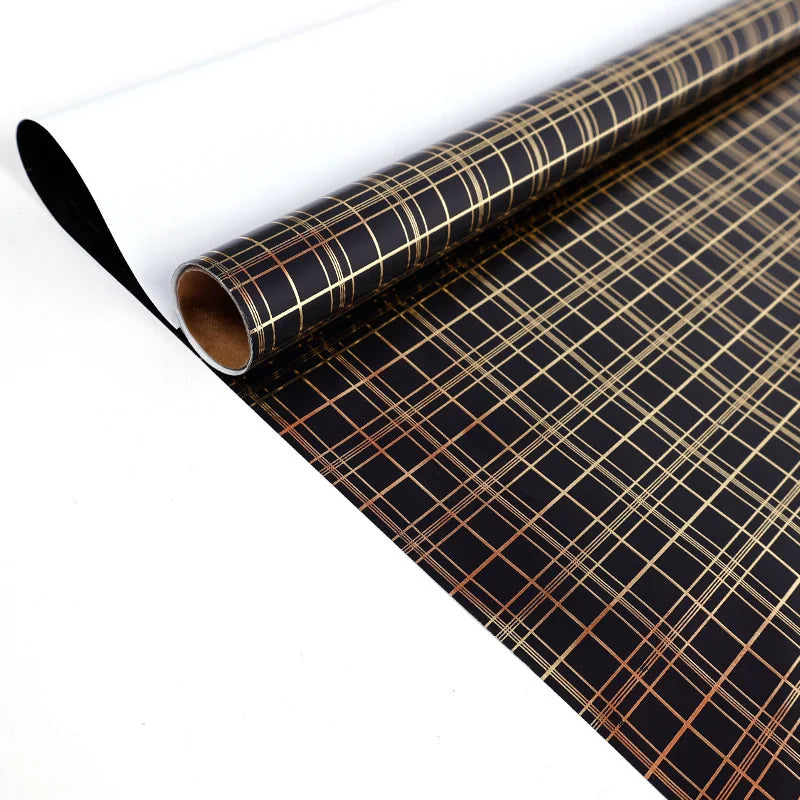 43x300cm Black Gold Gift Wrapping Paper Polka Bouquet Packaging Paper Christmas Valentines Day Birthdays Gifts Decorations Paper Oasis Select L