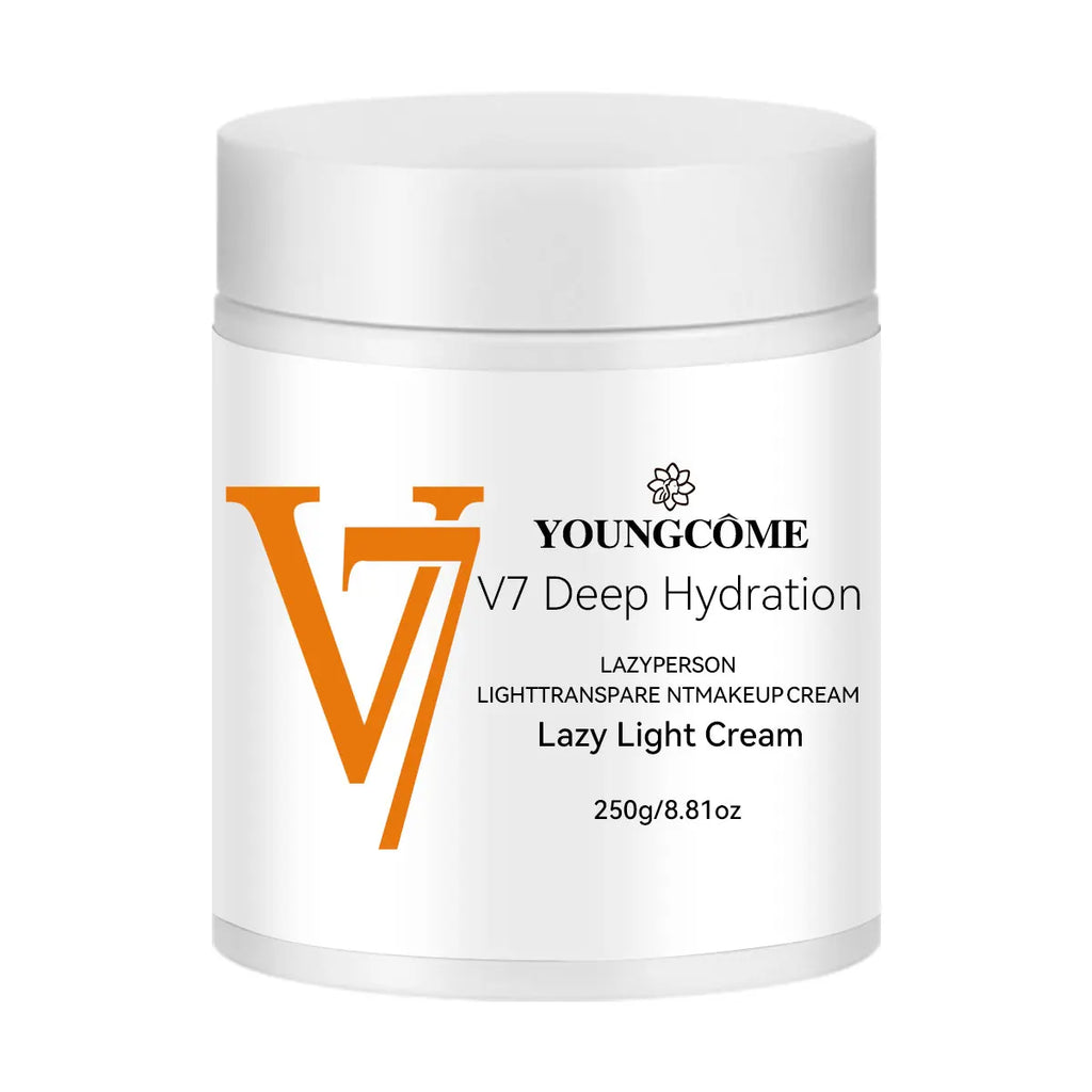 Face Cream V7 Deep Hydration Waterlight Instant Whitening Moisturizing Cream Vitamin H Nourish Brighten Skin Tone Fade Blemishes Oasis Select 250g