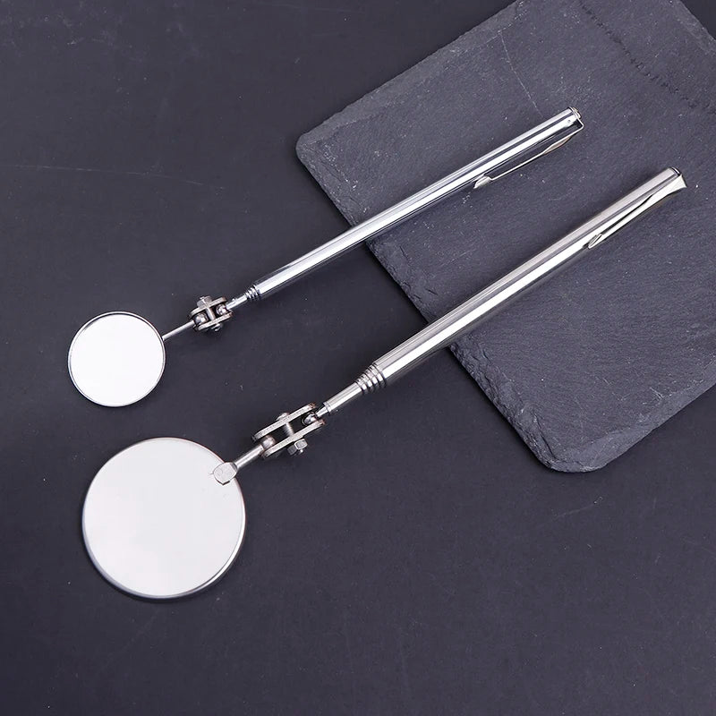 Portable 30/50MM Car Angle Observation Pen Car Telescopic Detection Lens Inspection Round Mirrorcar Inspection Mirror Oasis Select