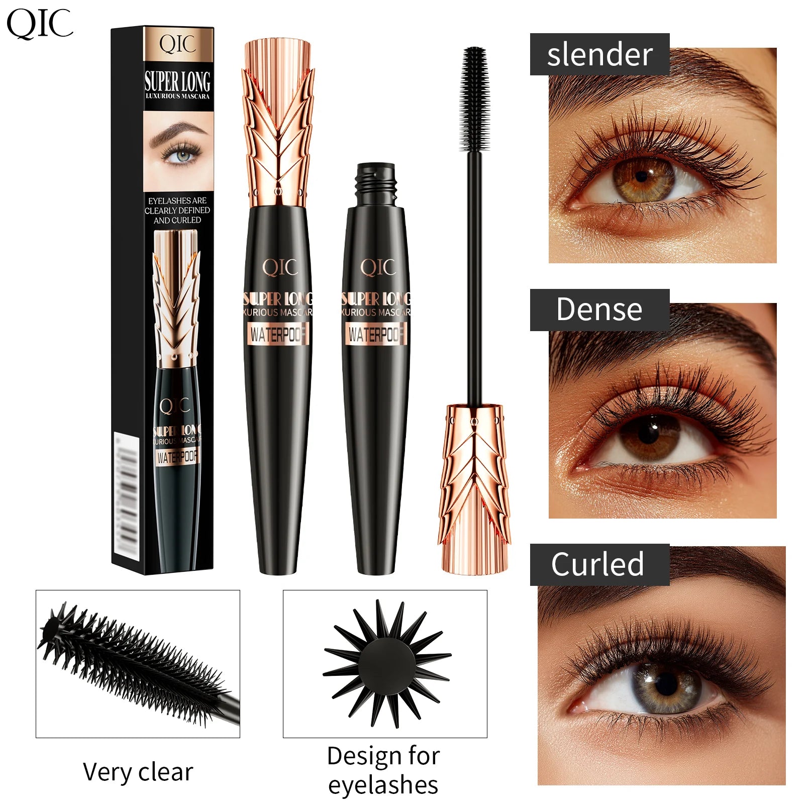 5D Silk Fiber Mascara – Waterproof, Lengthening & Volumizing