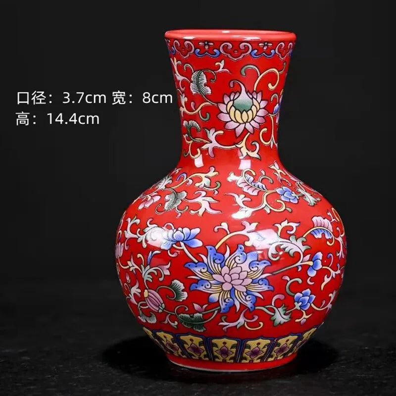 Chinese Table Top Antique Blue And White Porcelain Vase Decoration Crafts Small Ceramic Flower Arrangement Oasis Select Rr
