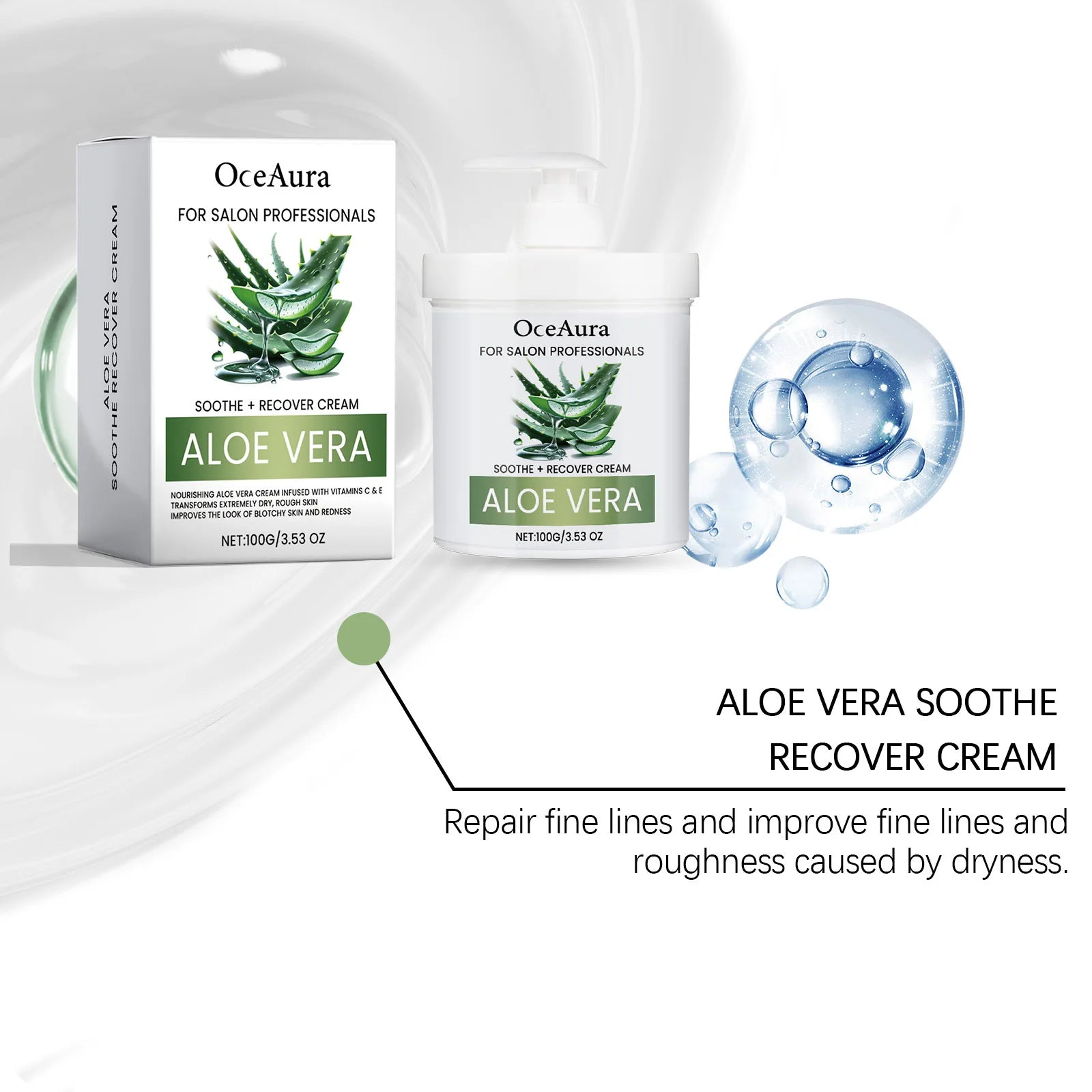 OceAura Whitening & Anti-Aging Face Cream 100g | Aloe Moisturizer Whitening Face Cream Oasis Select