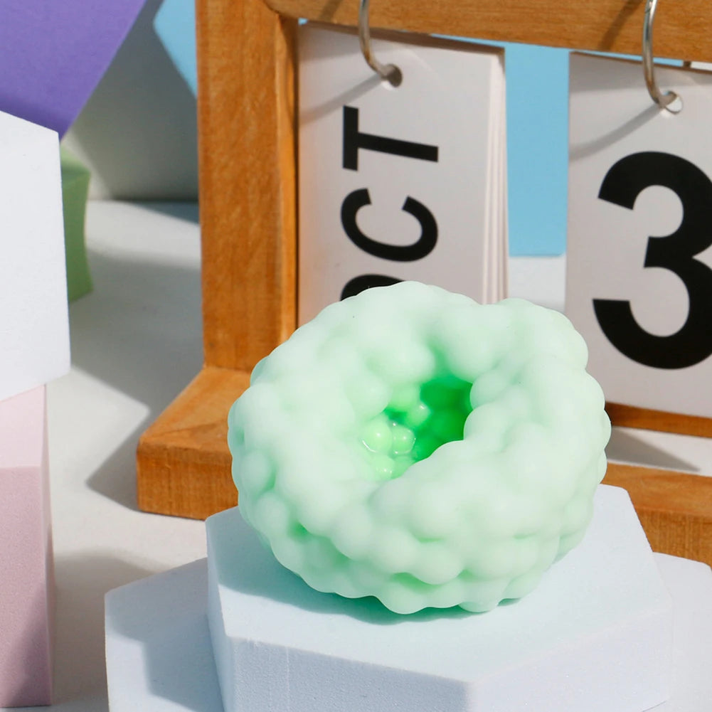 Crunchy Squishy Fidget Ball – Handmade Sand-Filled Squeeze Toy