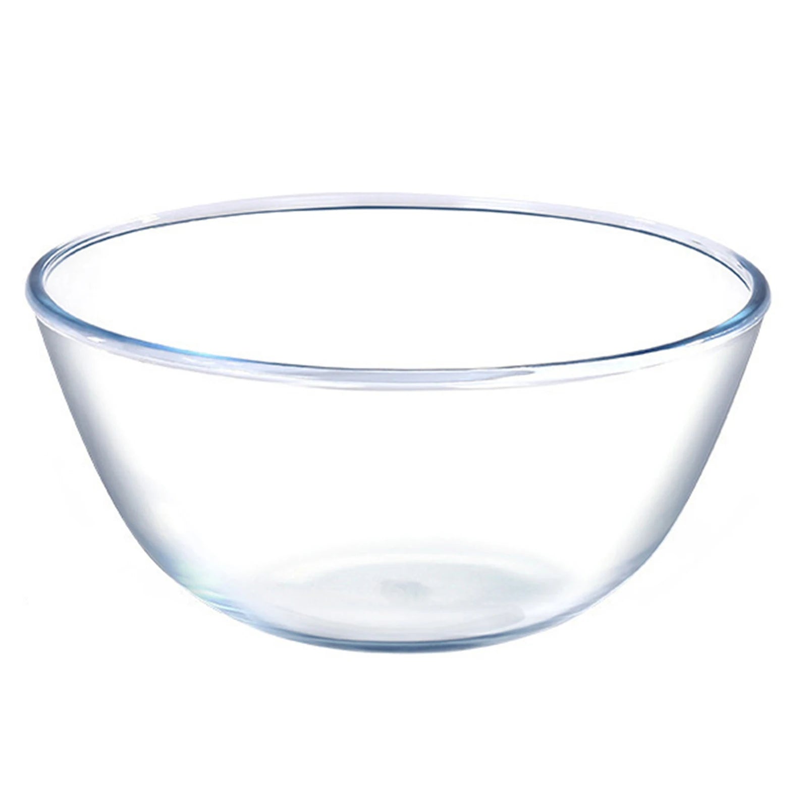 Clear Thickened Glass Mixing Bowl – Microwave & Dishwasher Safe