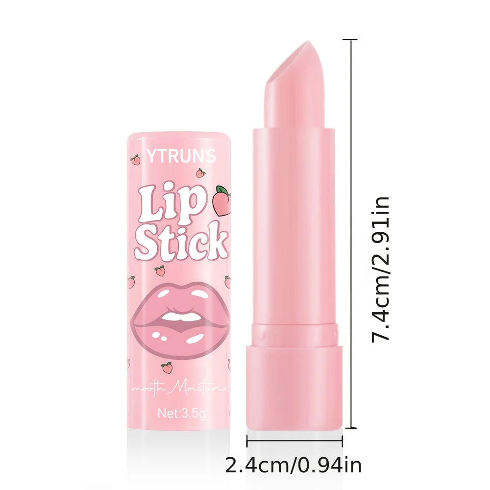 Aloe & Peach Lip Balm Stick – Sheer Gloss & Daily Moisture 3.5g