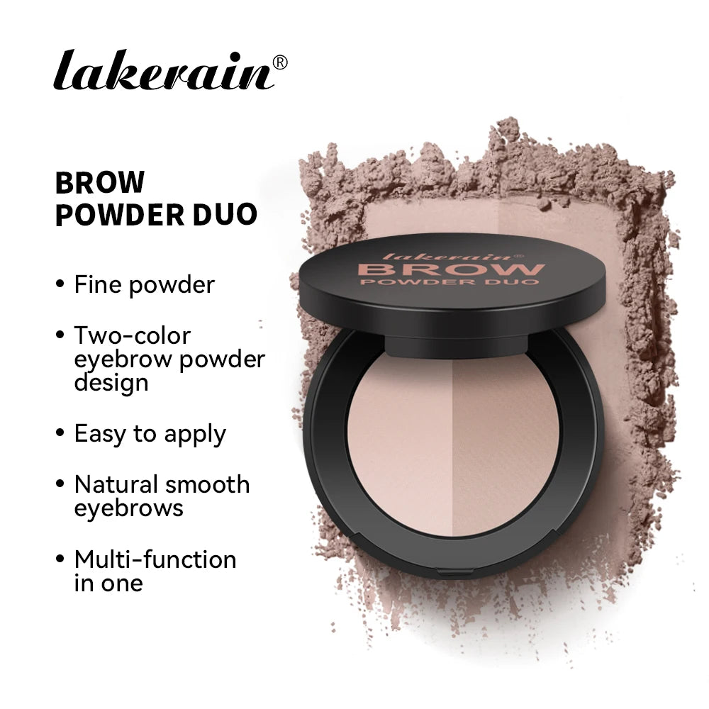 Two-color Eyebrow Powder Long Lasting Waterproof Contour Powder Makeup Nose Face Shadow Natural Smooth Eyebrow Cosmetics Oasis Select