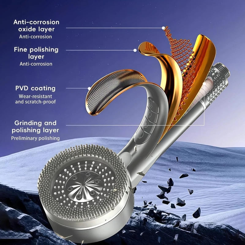 Shower Head Adjustable High Pressure Faucet Filter for Shower Spray Nozzle with Hose Bathroom Showers Accessories Oasis Select