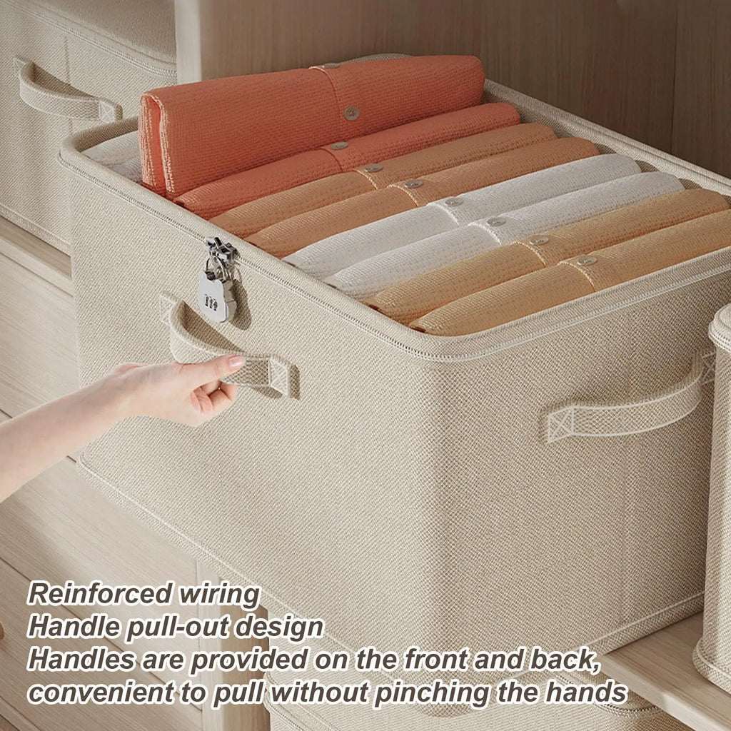 Large Storage Box with Lock Stackable Storage Container Secure with Handle Locking Organizing Bin Washable Shelf Baskets for Oasis Select