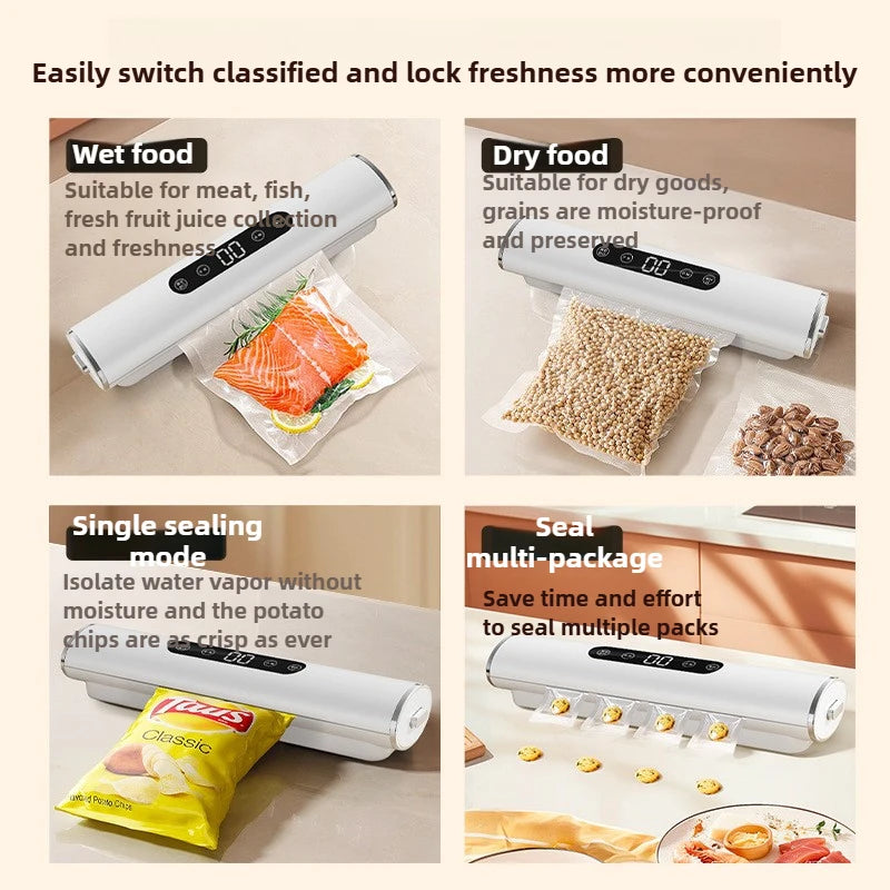 Professional Vacuum Sealer for Food Vacuumor for Products Kitchen Sealing Machine Cuisine Packaging Plastic Bag Sealant Oasis Select