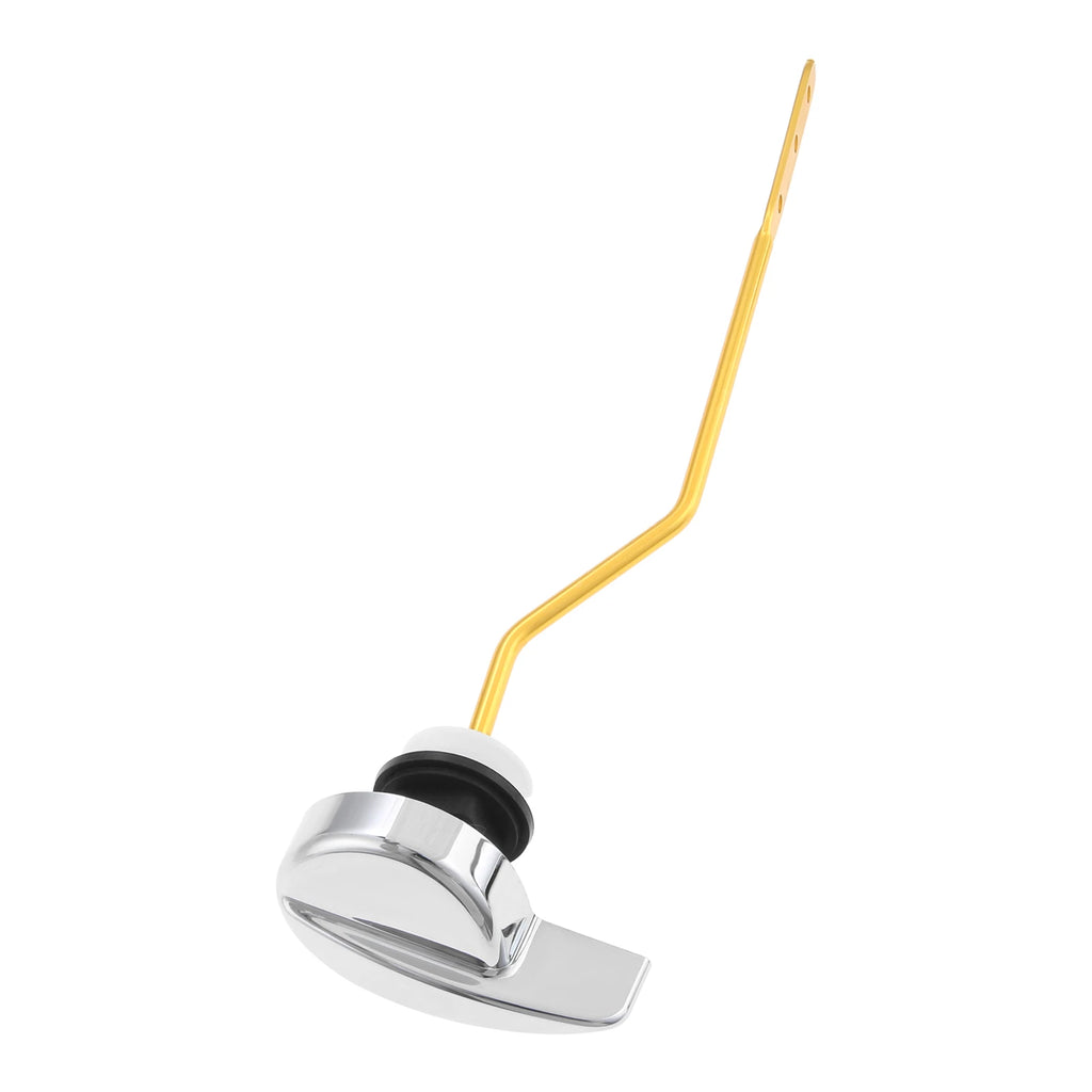 Rust-Proof Chrome Toilet Handle – Side-Mount Curved Lever