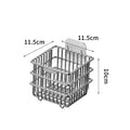 Punch-Free Wall Hanging Kitchen Shelf Storage Rack for Onion Ginger Garlic Condiments Spices Vegetables Fruits with Drain Basket Oasis Select Square S