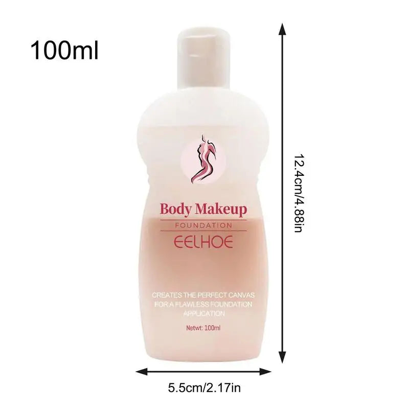 Waterproof Body Concealer Freckles Scars Cover Long-lasting Makeup Cosmetic Spot Hide Makeup Cover For Arms Legs 100ml Oasis Select