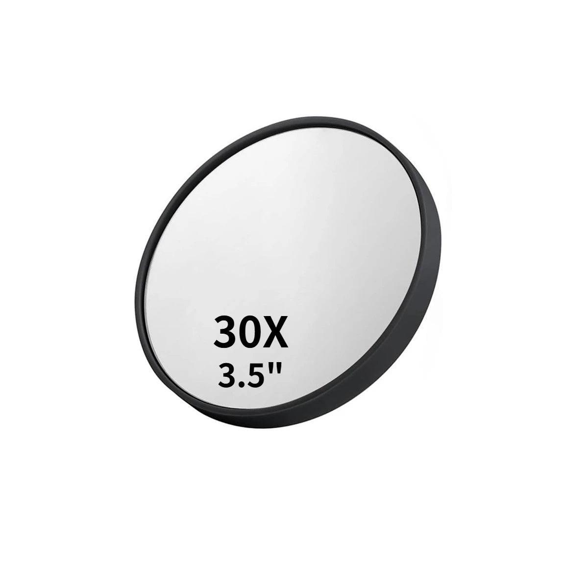 Magnifying Mirror Set (20X, 30X, 40X) 3.5" Compact Travel Mirrors with Tweezers & Suction Cups for Makeup, Brows & Ingrown Hair Oasis Select 30X 1PC