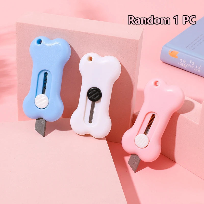 Mini Creative Cartoon Utility Knife Cute Retractable Knife Portable Mini Opener Paper Cutting Tools Student Stationery Oasis Select 03