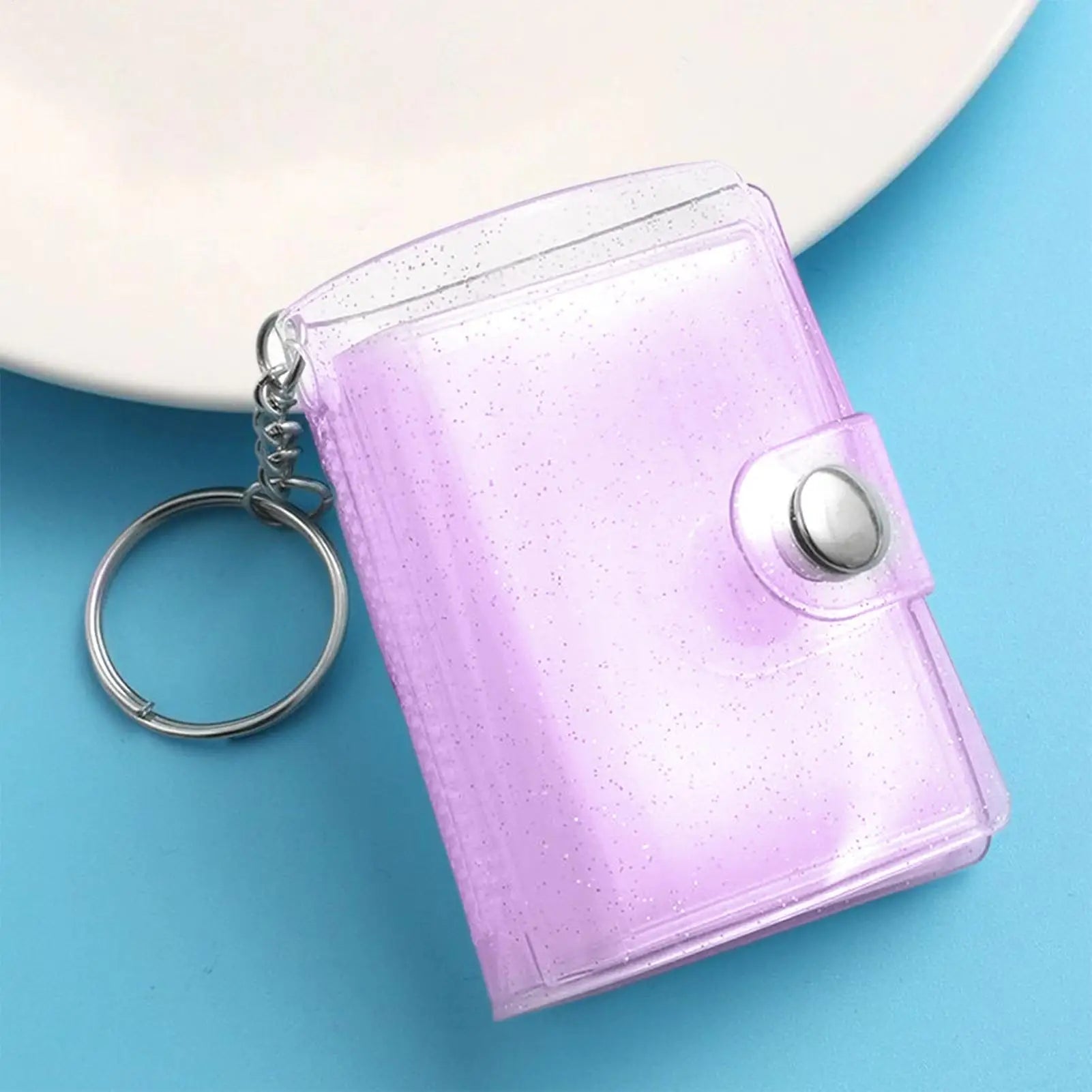 2 Inch Mini Photo Album Mini Keyring ID Instant Pictures Interstitial Storage Case Card Collect Book Photocard Holder Keyring Oasis Select