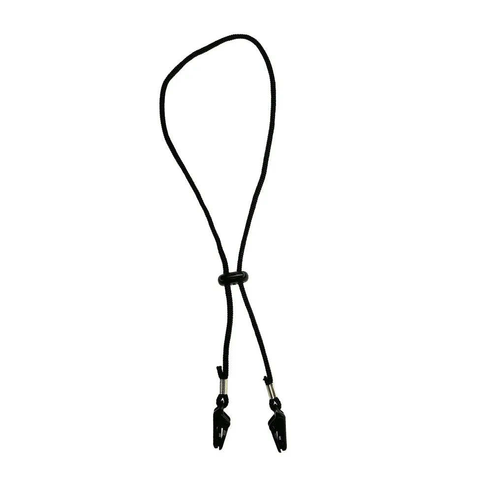 Fishing Cap Eyewear Retainer Hat Leash Windy Clip Holder Black Nylon Cord Strap And Plastic Windproof Clips Fishing Accessories Oasis Select