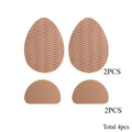 4 pieces of anti slip rubber shoe sole pads - can enhance stability, noise reduction, and protect shoe insoles Oasis Select Khaki