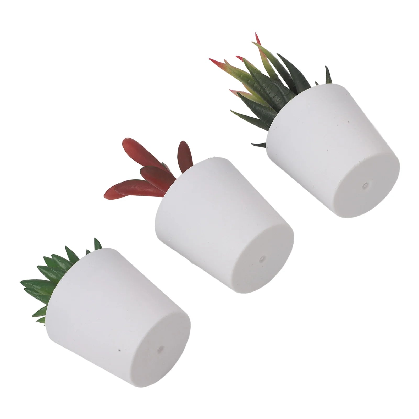 Artificial Succulent Bonsai Set of 3 – Faux Desktop Decor Artificial Succulent Set Oasis Select
