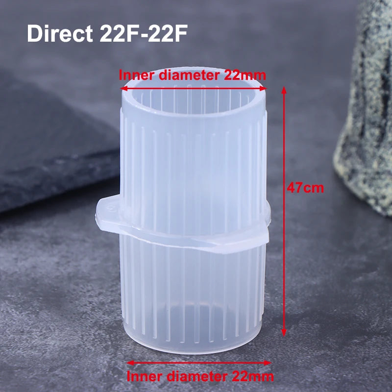 15mm to 22mm Veterinary Breathing Circuit Straight Connector PP