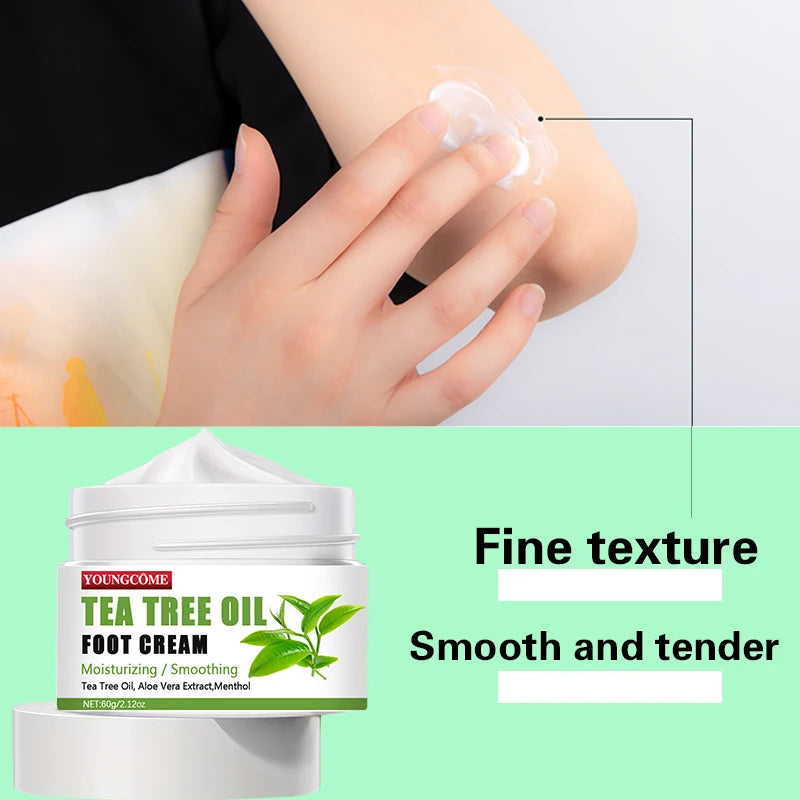 YOUNGCOME Tea Tree Oil Foot Cream – Cracked Heel Repair