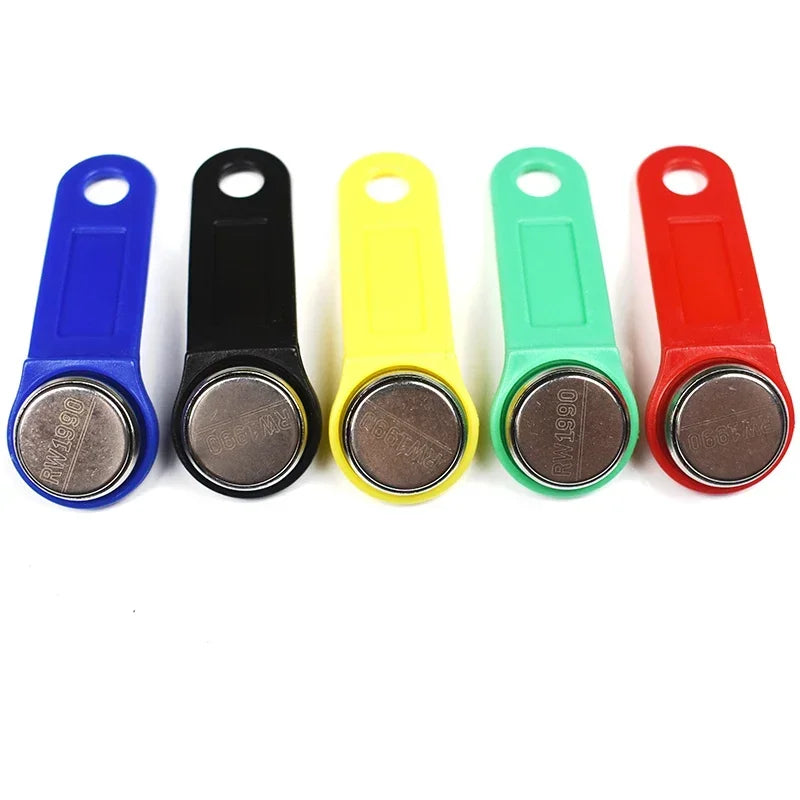 5pcs/lot rewritable RFID Touch Memory key RW1990 iButton copy card keyfor Cards Access System Oasis Select Mix color 5pcs