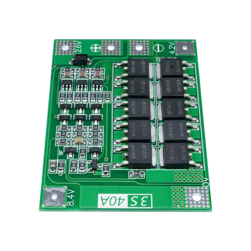 5Pcs 3S 40A Li-ion Lithium Battery Charger Protection Board 18650 BMS Battery Charging Circuit Protection Module Oasis Select